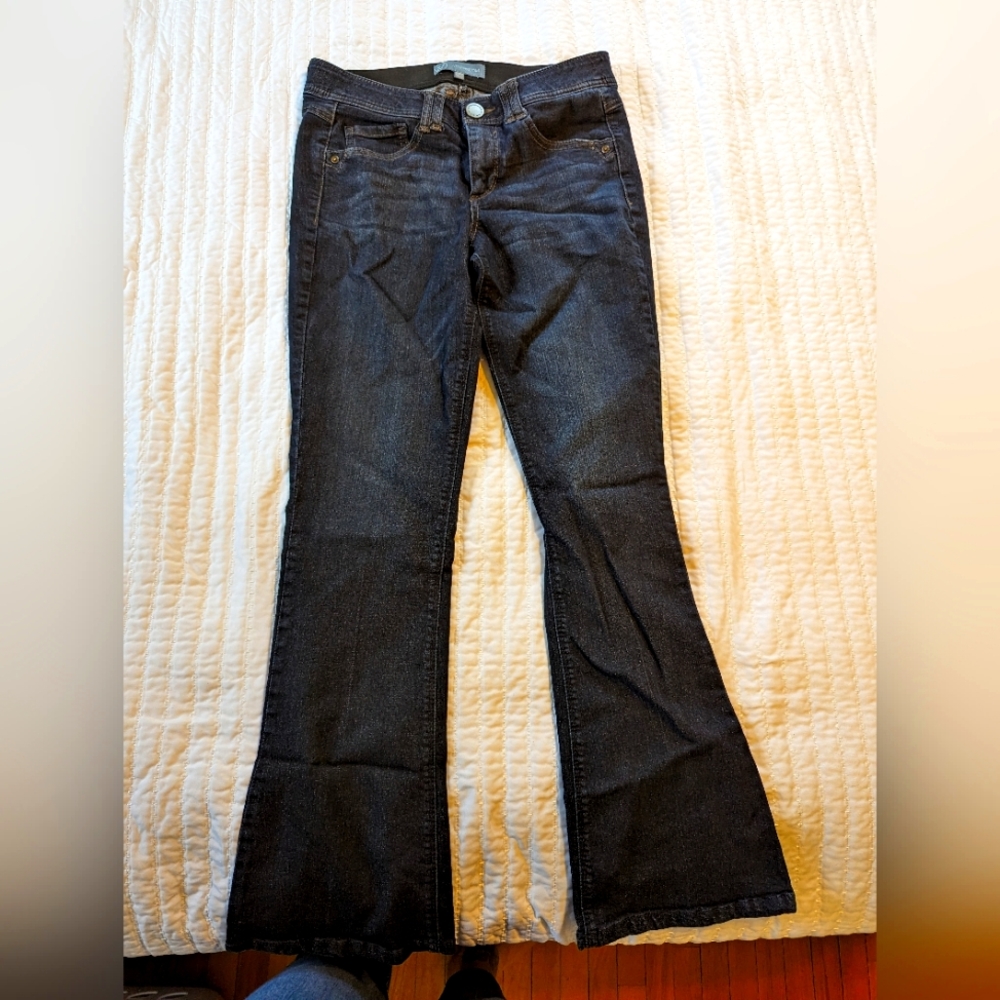 Dark flared jeans
